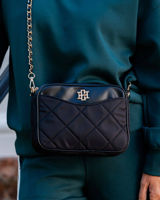 Black Nylon Fiona Crossbody