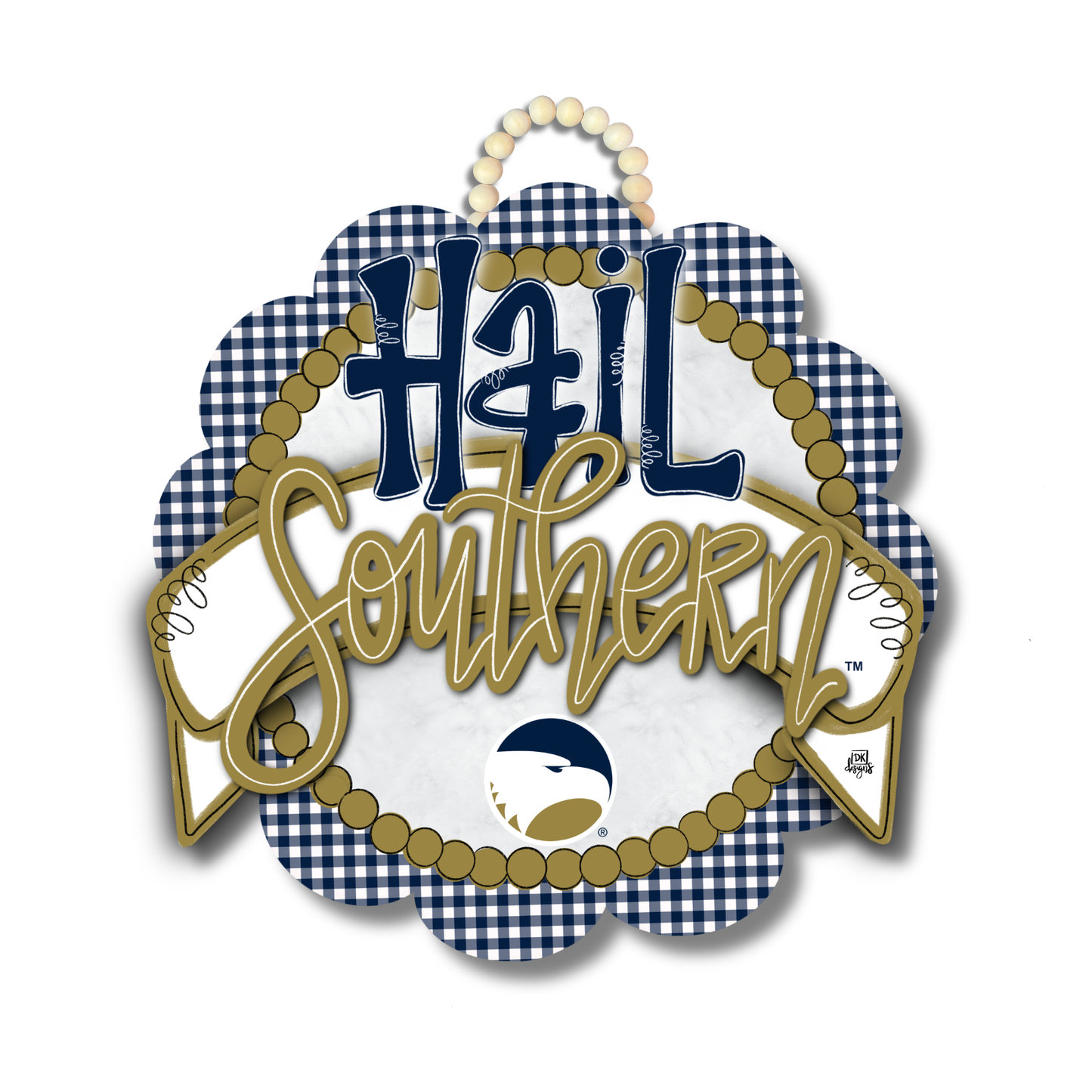 Hail Southern Scallop Door Hanger