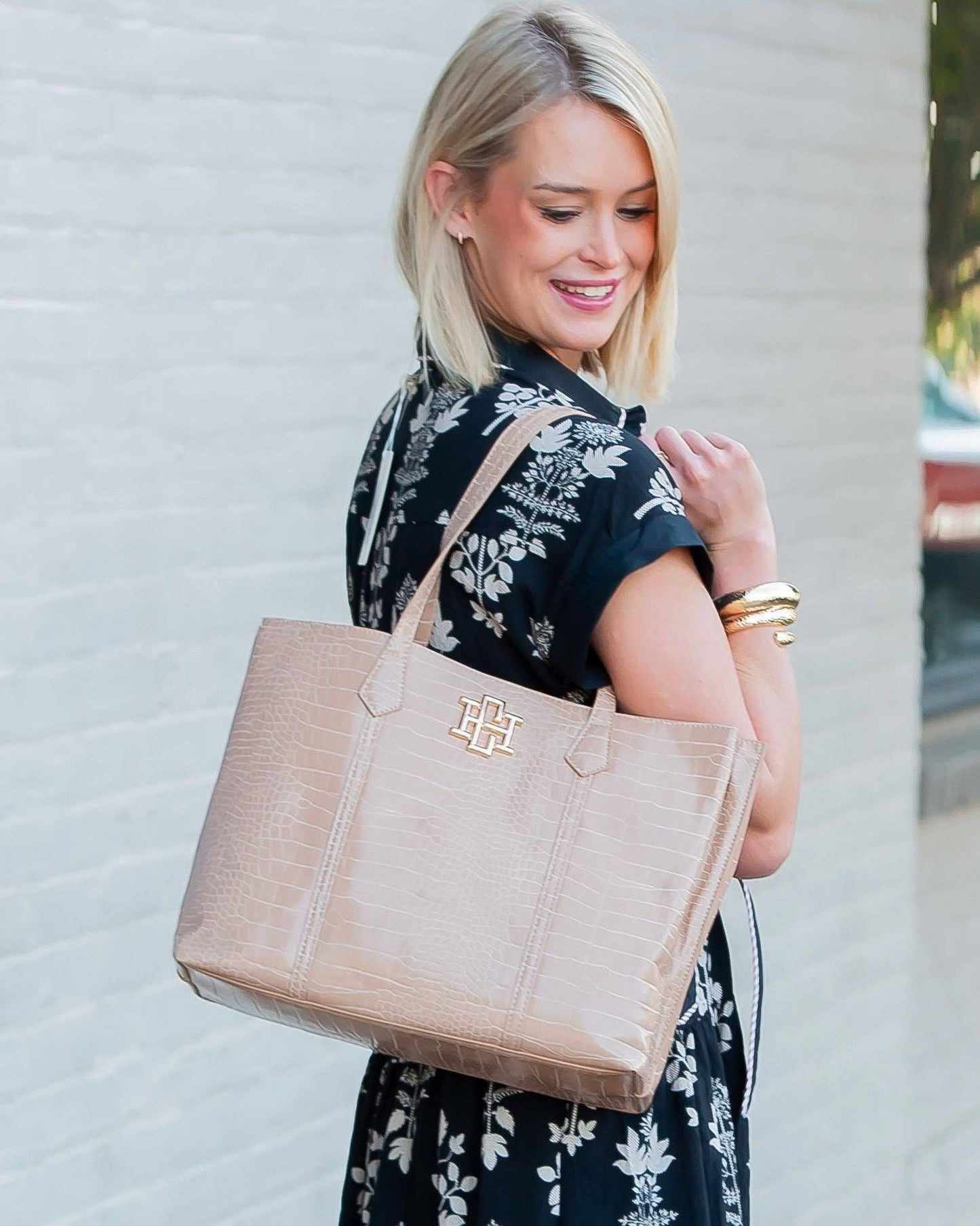 Latte Heath Tote Bag