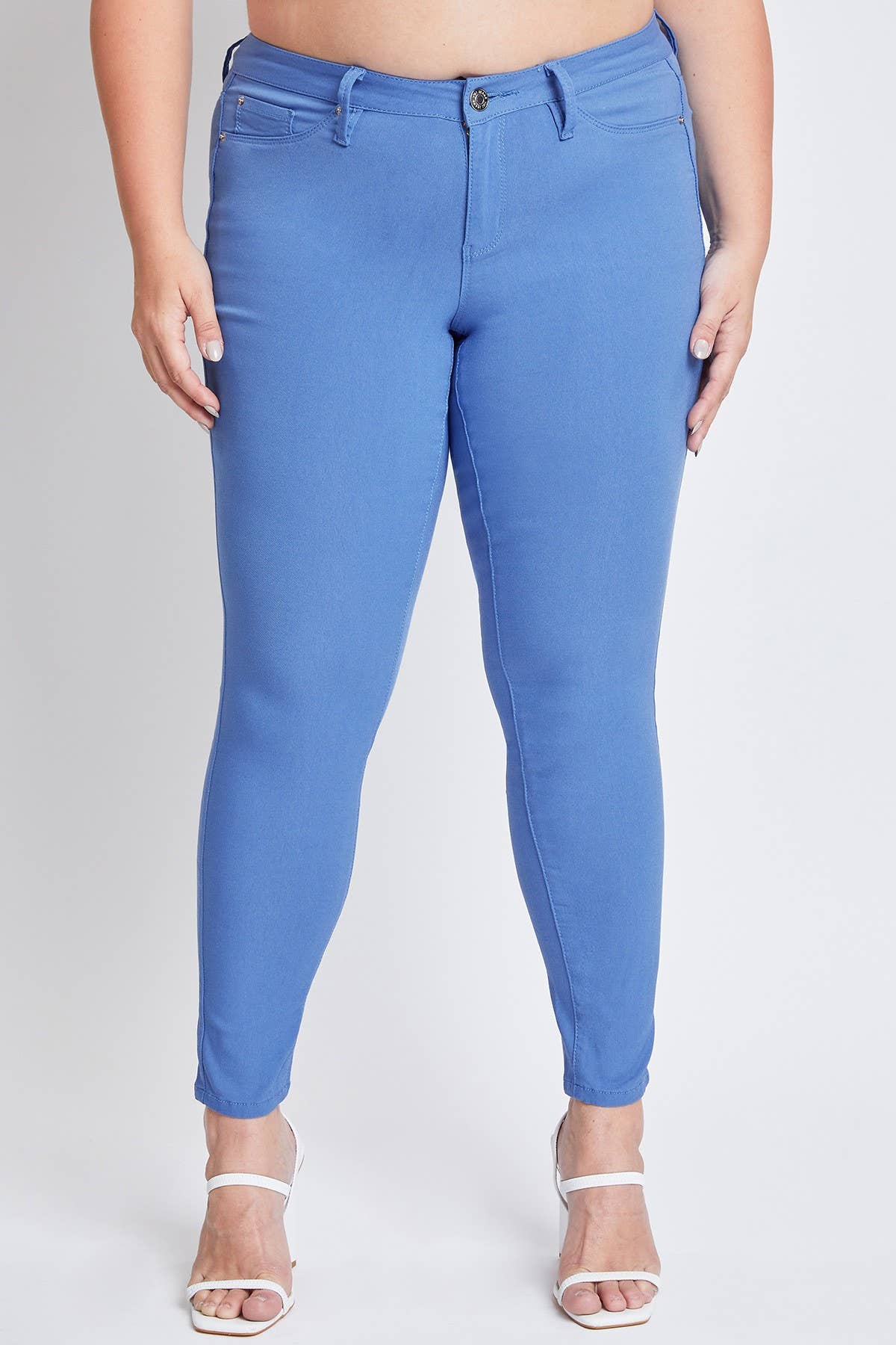 Plus Size Hyperstretch Skinny Jean: Blue Bay
