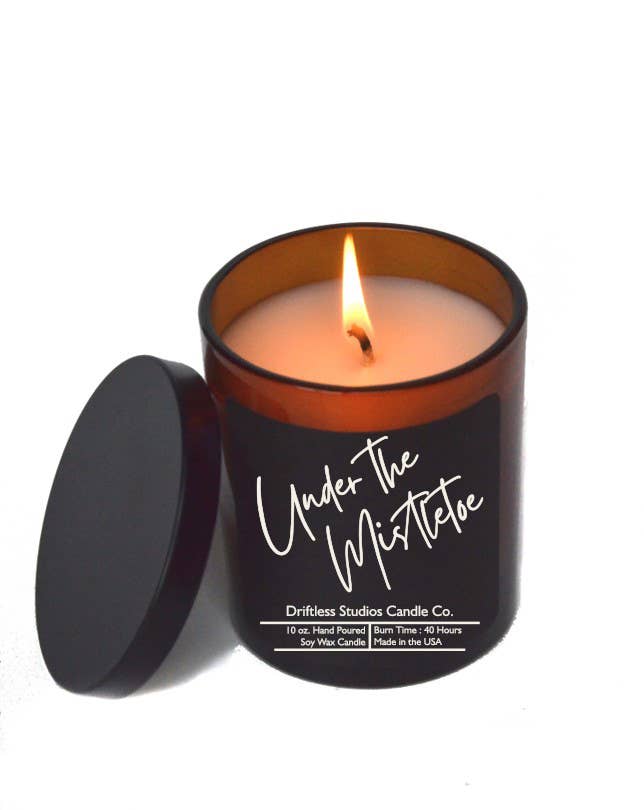 Under the Mistletoe 10oz Soy Wax Candle with Lid