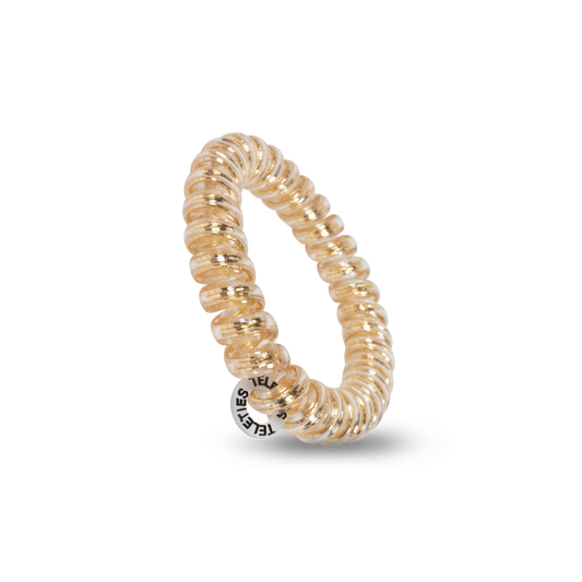 Teleties Good as Gold - Large Spiral Hair Coils, Hair Ties