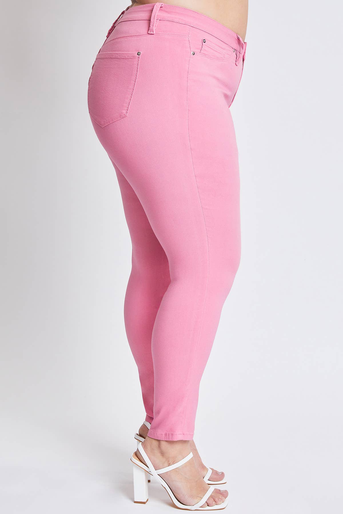 Plus Size Hyperstretch Skinny Jean:Flamingo