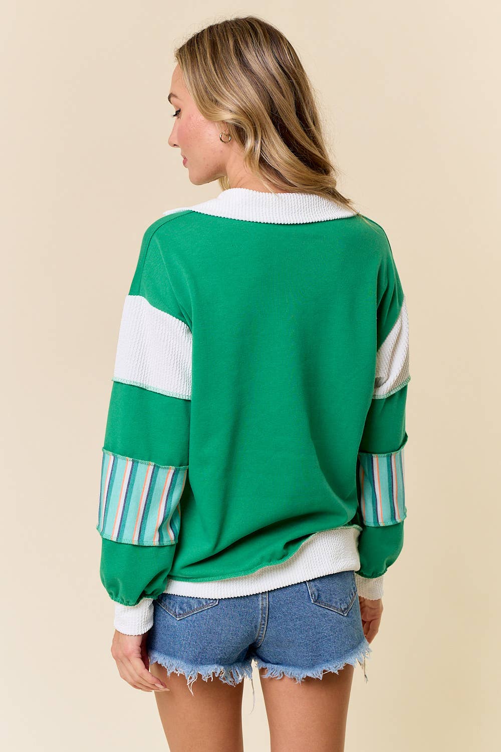Green Coastal Chic Long Sleeve