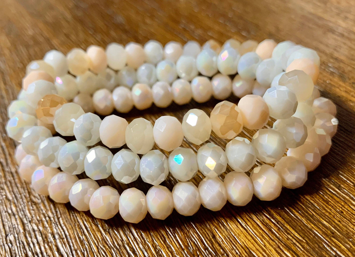 3pc Bracelet Set- “Vanilla Cream”
