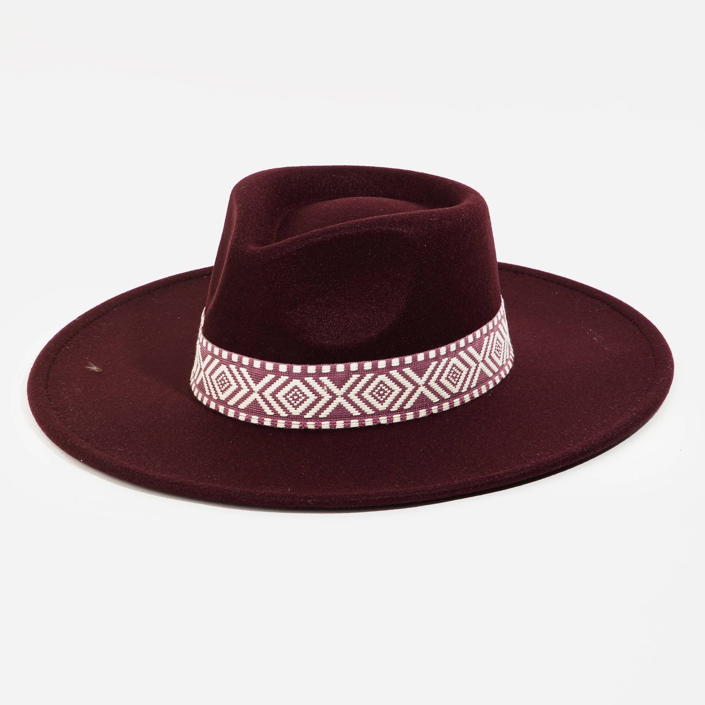 Boho Stripe Pattern Fedora Hat