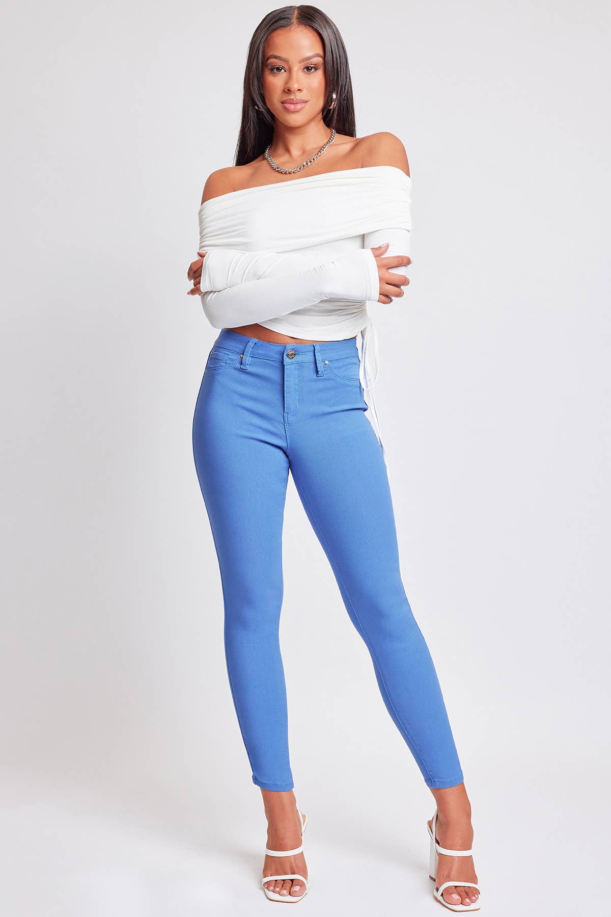 Hyperstretch Skinny Jean: Blue Bay
