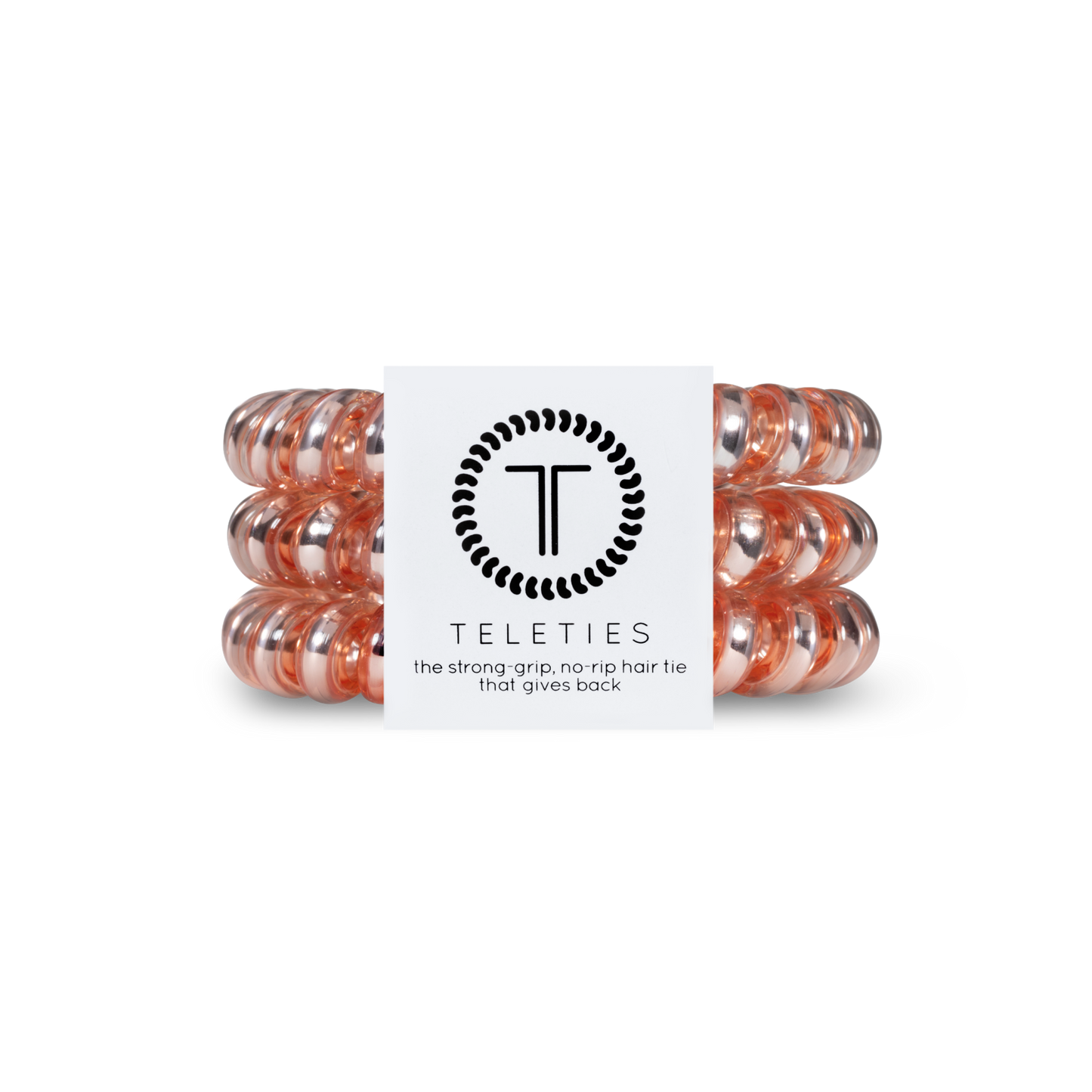 Teleties Millennial Pink - Large Spiral Hair Coils, Hair Ties