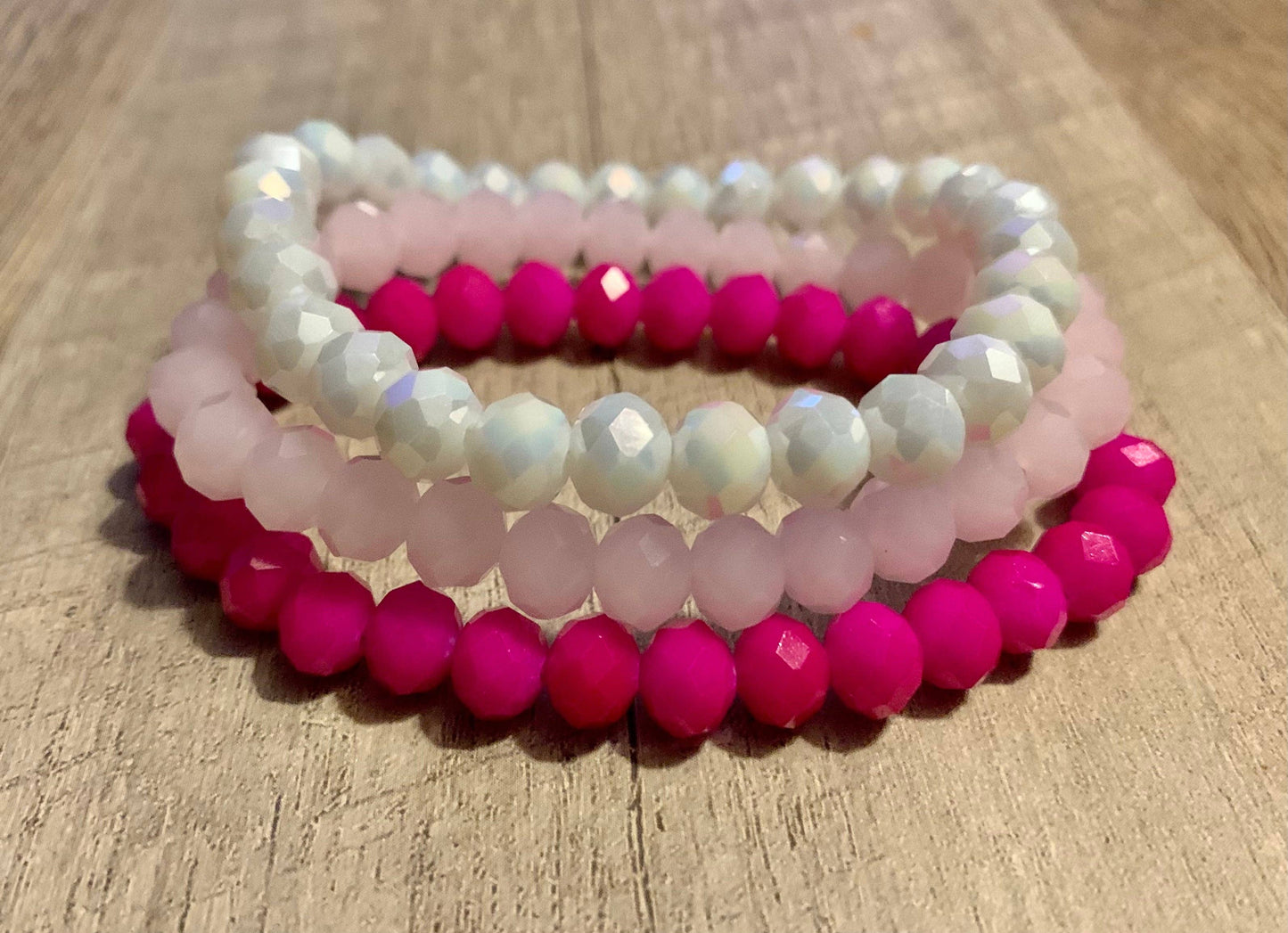 3pc Bracelet Set- “Pretty in Pink”