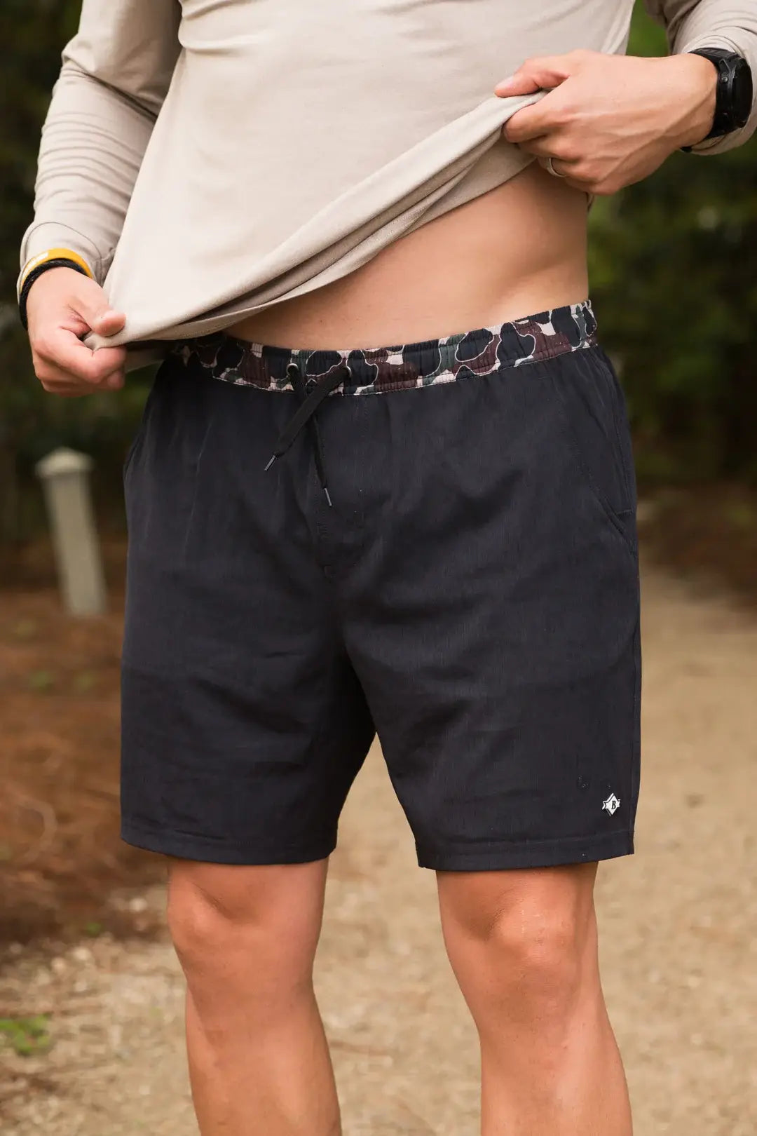 Athletic Shorts - Heather Black - Throwback Liner