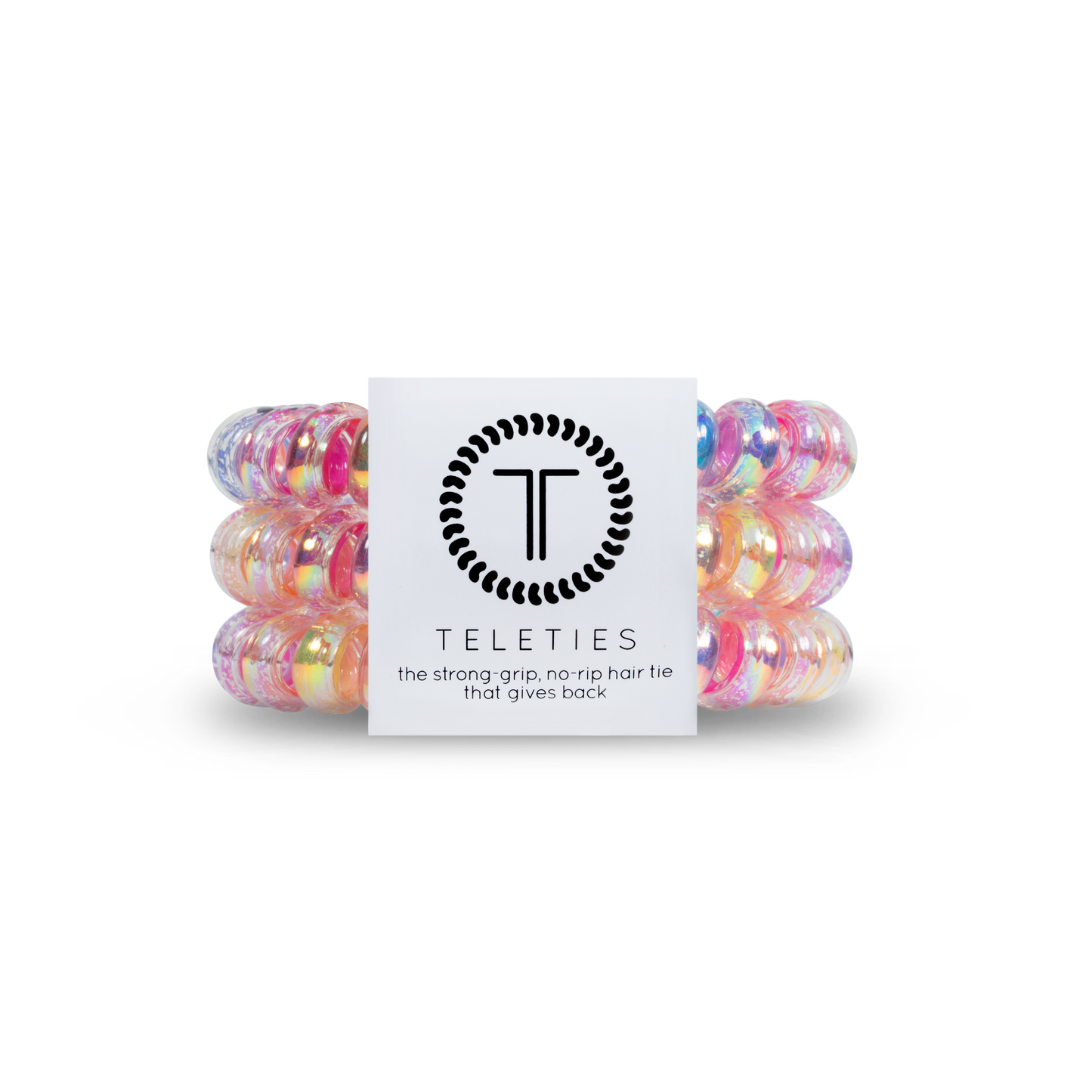 Teleties Eat Glitter for Breakfast - Large Hair Coils, Hair Ties