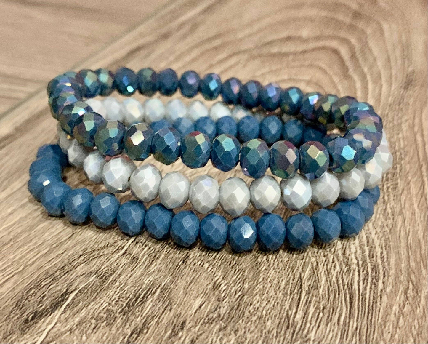 3pc Bracelet Set- “Blue Velvet”