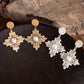 Gold Boho Cross Statement Bangle Bracelet