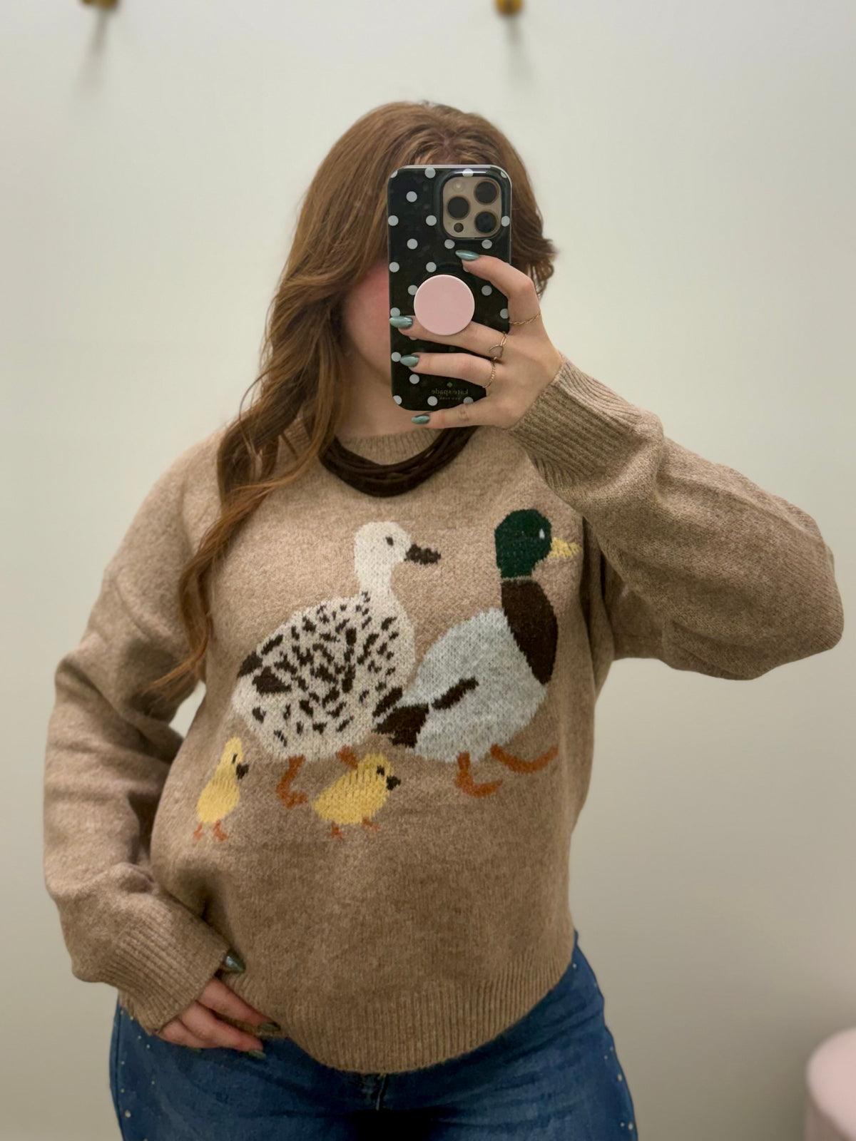 Mocha Duck Sweater