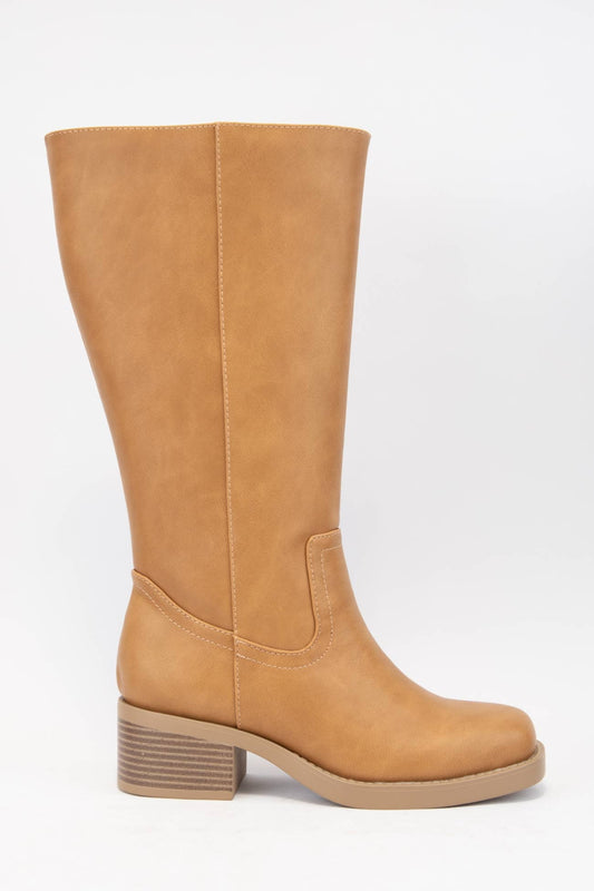 Natural Pull-On Riding Boots