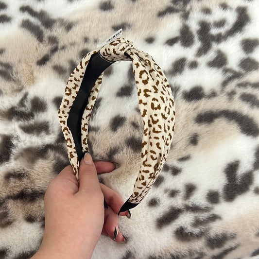 Crème Leopard Handband