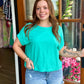 Mint Cotton Round Neck Tee