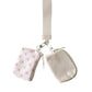 Bow Dual Pouch Wristlet Keychain Wallet