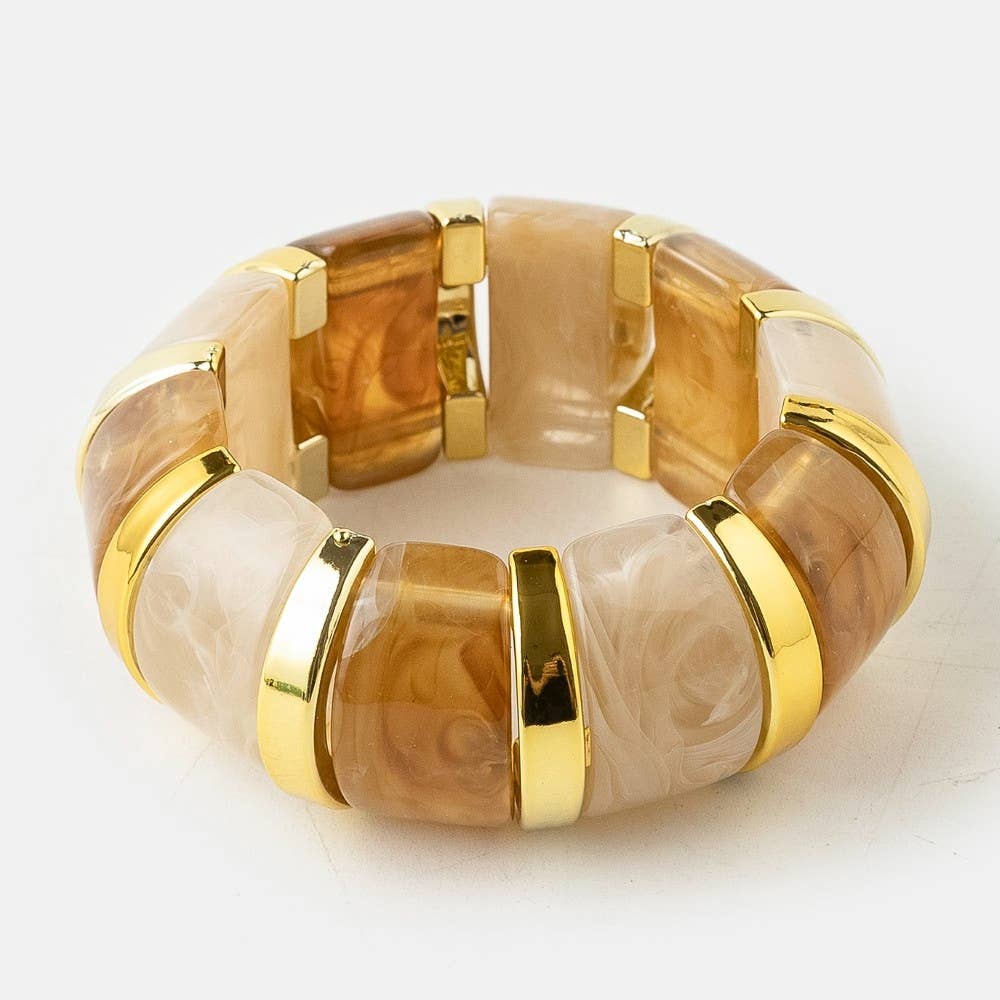 Colorful Resin Block Bracelet