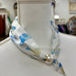 Butterfly Silky Scarf Clasp Necklace