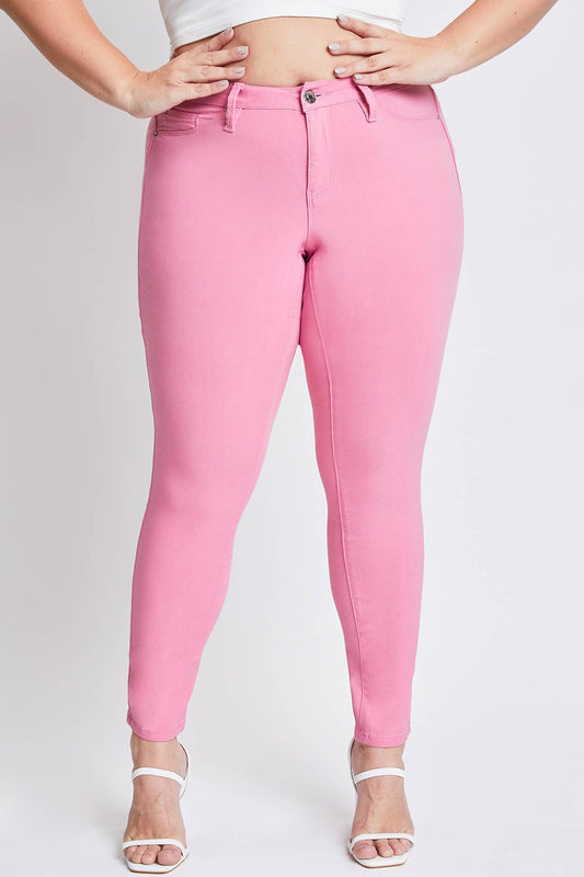 Plus Size Hyperstretch Skinny Jean:Flamingo