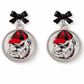 Bulldog Bow Dangle Earrings