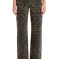 Cheetah High Rise Wide Leg Jeans