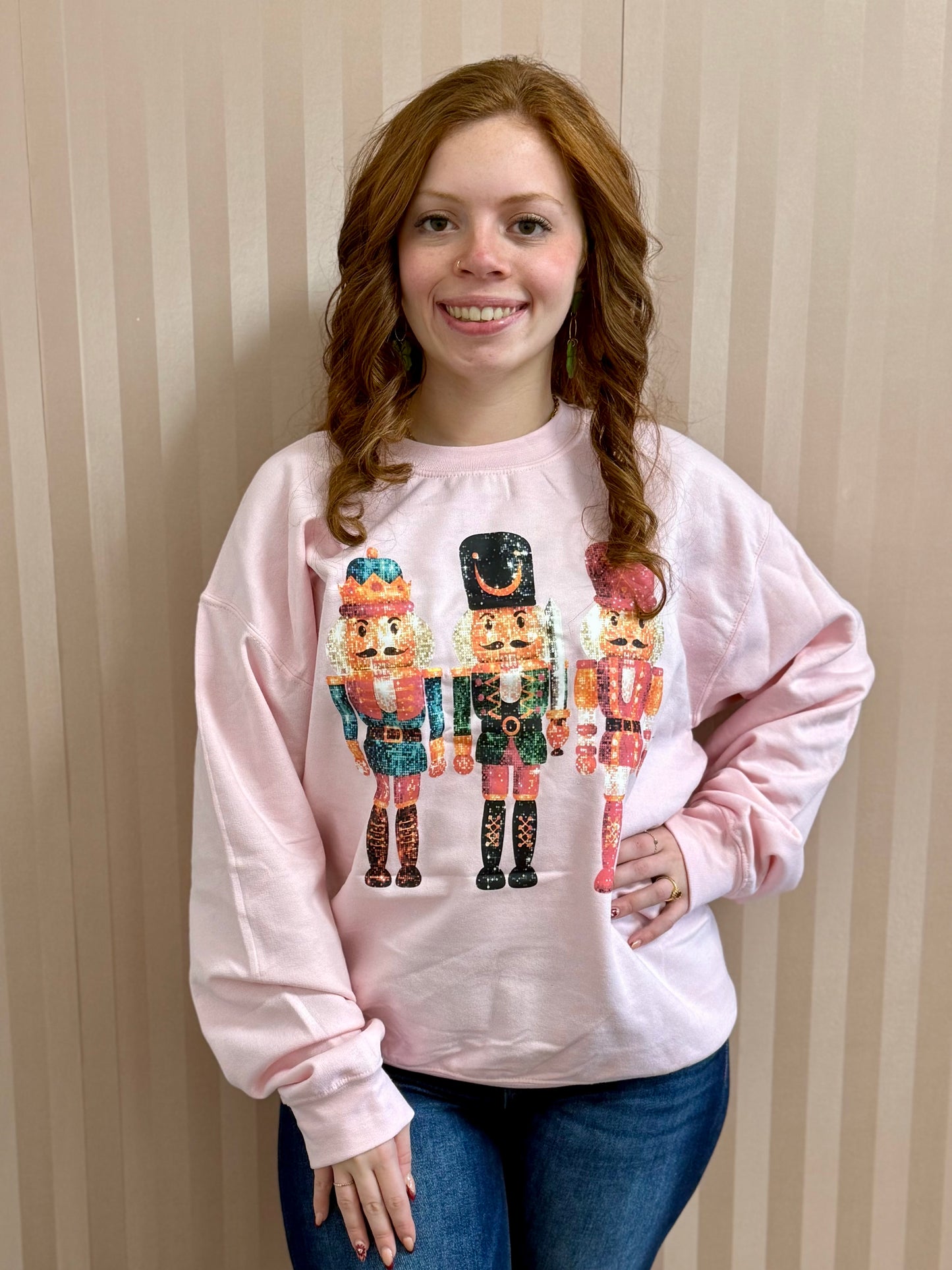 Pink Sparkle Nutcracker Sweatshirt