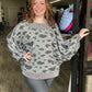 Animal Print Reversible Oversized Top