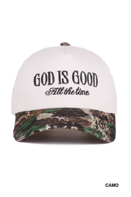 Camo God is Good All the Time Cap