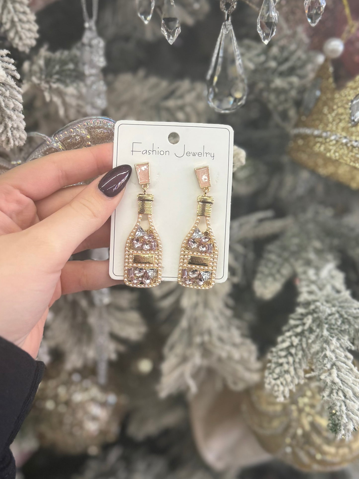 Pink Champagne Earrings