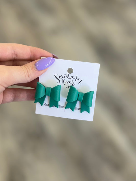 Green Bow Studs