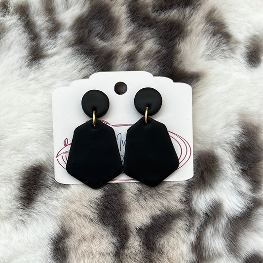 Black Dangle Earring