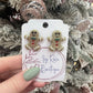 Gingerbread Man Stud Earrings