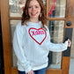 XOXO Textured Sweatshirt