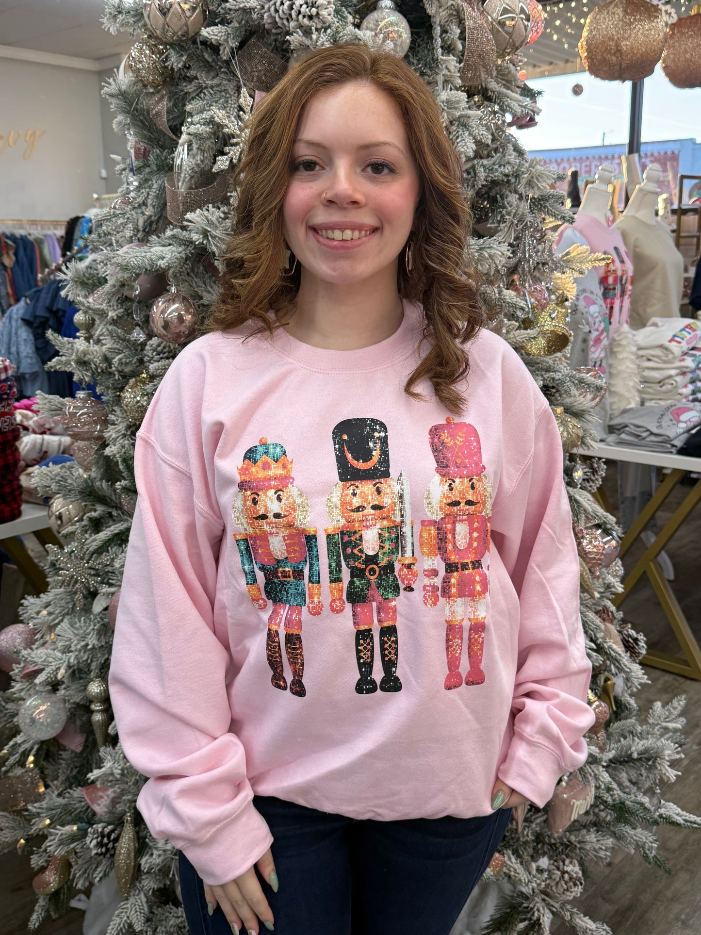 Pink Sparkle Nutcracker Sweatshirt