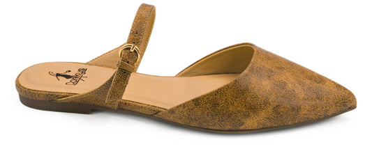 Corkys Wanna Grab Drinks Cognac Distressed Mule