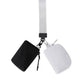 Black Grey Dual Pouch Wristlet Keychain Wallet