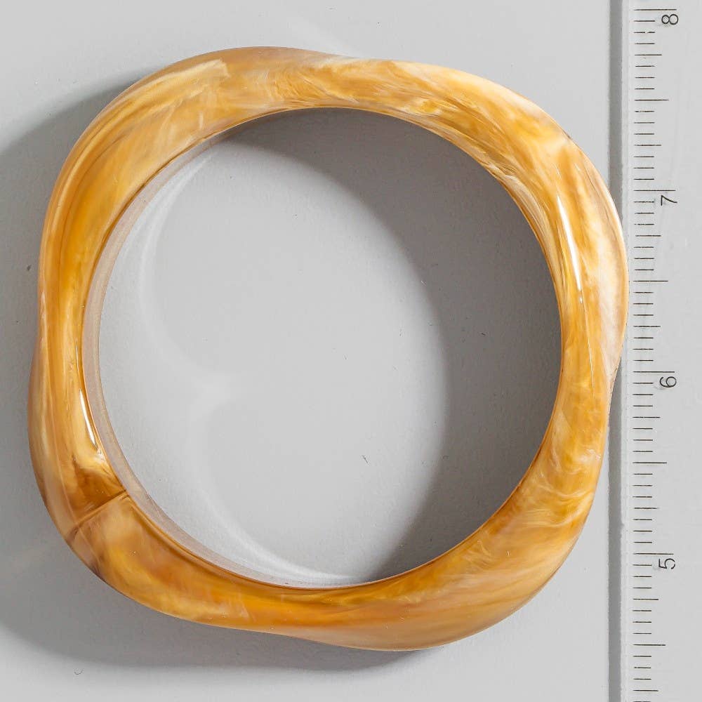 Chunky Acrylic Bangle Bracelet Set