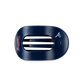 Flat Round Hair Clip | Medium | Atlanta Braves