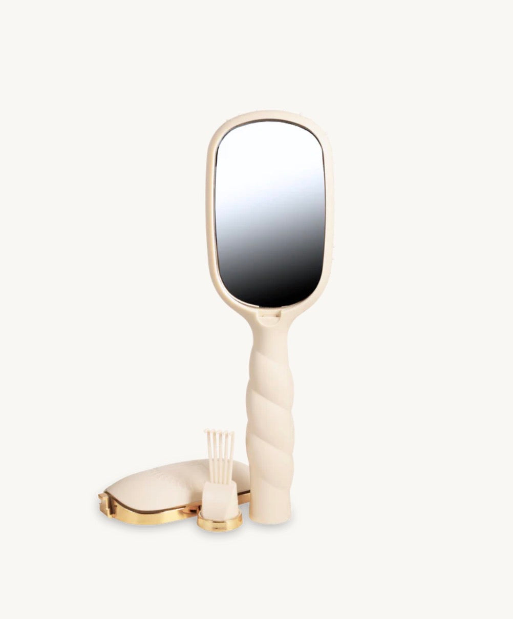 TELETIES Tan Boar Bristle Hair Brush