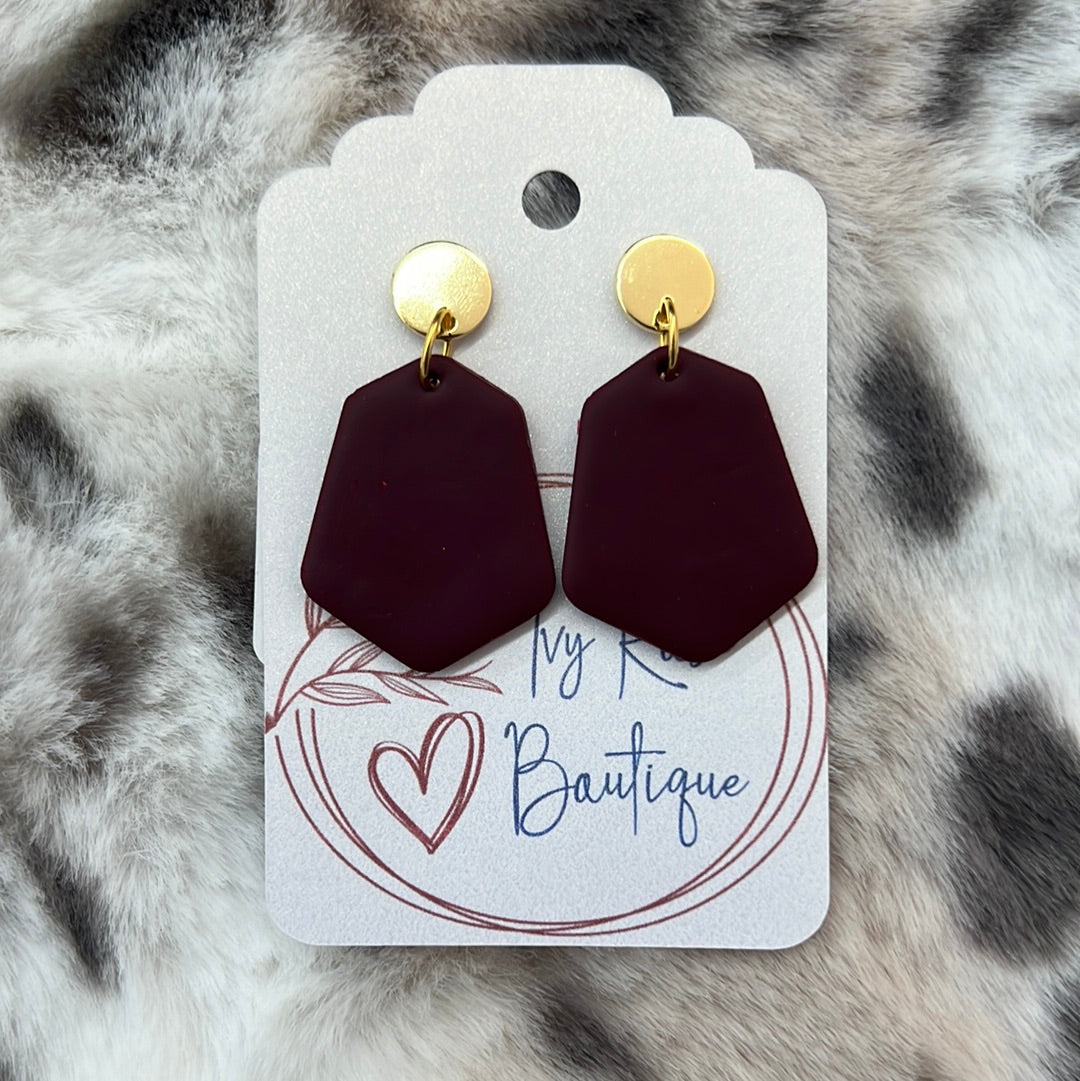 Wine Dangle Earring