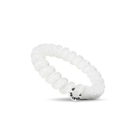 Coconut White - Large Spiral Hair Coils, Hair Ties, 3-pack: Large