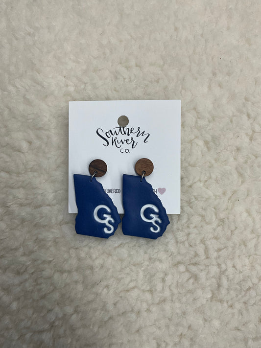 GS State Dangle Earrings