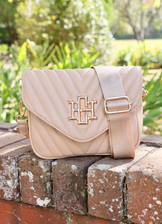 Tan Angela Quited Crossbody