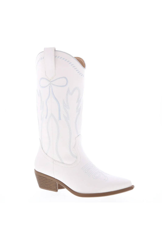 Light Blue Bow Cowboy Boot