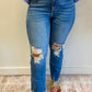 Medium Distressed Denim Jeans