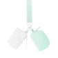 Mint Dual Pouch Wristlet Keychain Wallet