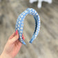 Blue Eyelet Headband