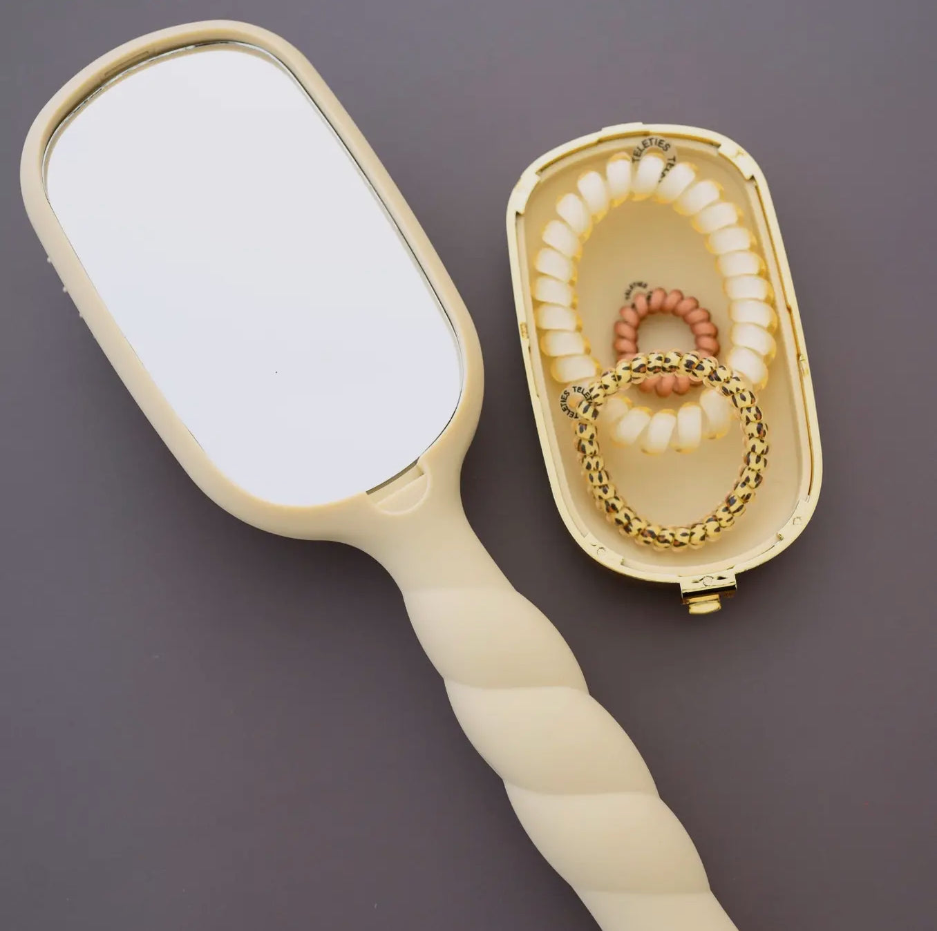 TELETIES Tan Detangler Hair Brush for Thick Hair